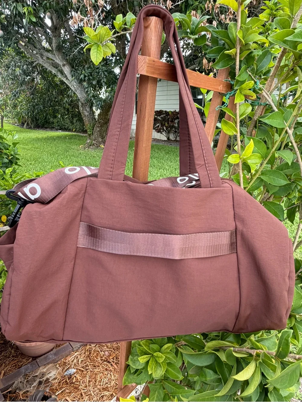 ALO Yoga Rust Brown Travel Duffel Bag